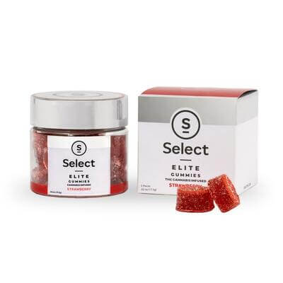 Select Elite Strawberry Gummies 50mg