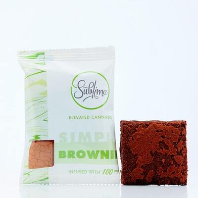 Sublime Simple Brownie 100mg UK