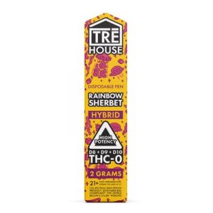 Tre House Rainbow Sherbet THC-O Vape Pen UK 2g