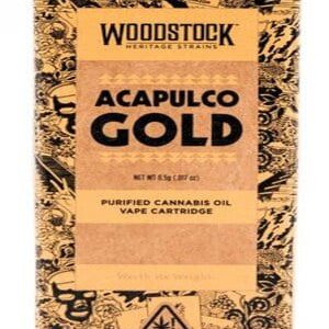 Woodstock Acapulco Gold Vape Cartridge UK 1g 74 THC