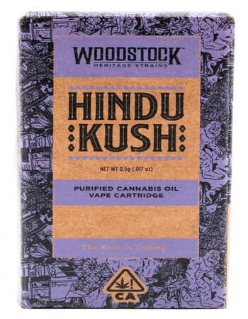 Woodstock Hindu Kush Vape Cartridge UK 89% THC